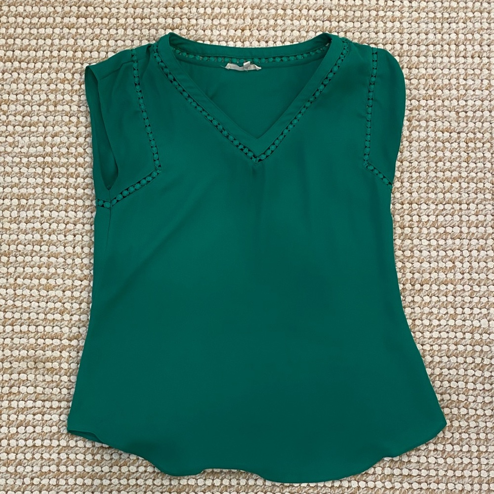 Green blouse